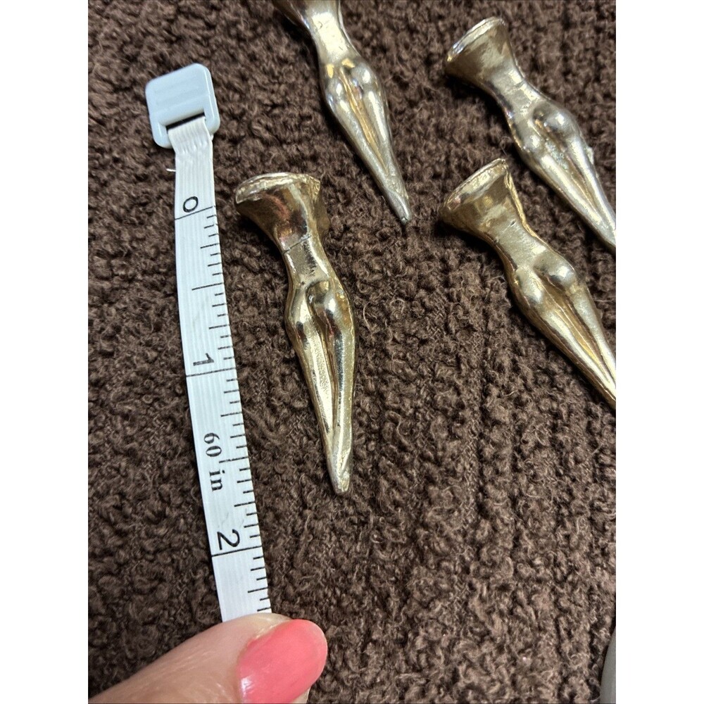 Vintage GOLF TEES NUDE NAKED LADY GAG GIFT NOVELTY METAL Goldtone 4 - Picture 6 of 6